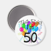 Aimant J'ai 50 ans - Anniversaire (Recto/Verso)