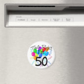 Aimant J'ai 50 ans - Anniversaire (In Situ (Lave-vaisselle))