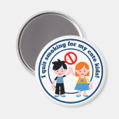 Aimant J'ai arrêté de fumer pour mes enfants (Recto/Verso)