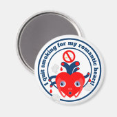 Aimant J'ai arrêté de fumer pour mon coeur (Recto/Verso)