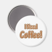 Aimant J'Ai Besoin De Café ! (Recto/Verso)