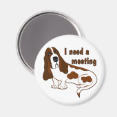 Aimant J'Ai Besoin D'Une Citation Drôle Et D'Un Chien Tri (Recto/Verso)