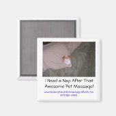 Aimant J'ai besoin d'une sieste après ce merveilleux anim (Recto/Verso)