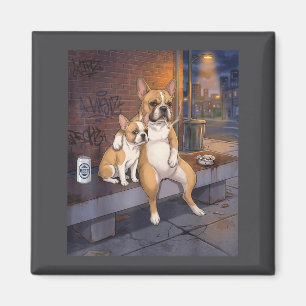Aimant J'ai Ce Chien En Moi Drôle De Bouledogue Français