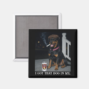 Aimant J'ai Ce Chien En Moi, Drôle De Mème De Doberman Pi