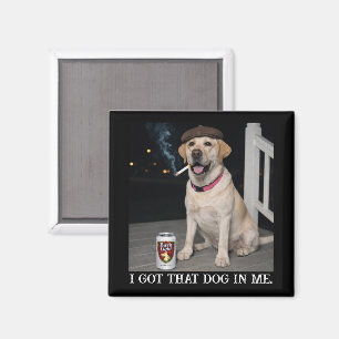Aimant J'ai Ce Chien En Moi, Labrador Retriever Drôle Ani