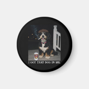 Aimant J'ai Ce Chien En Moi, Mème Amusant de Bernedoodle