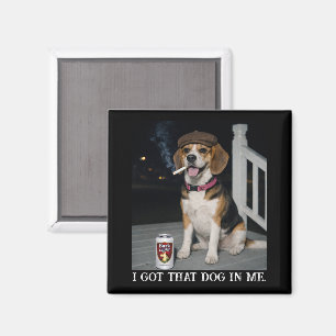 Aimant J'ai Ce Chien En Moi, Personnalité Drôle De Beagle