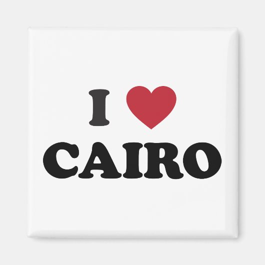 Aimant J'ai coeur Le Caire Egypte (Devant)