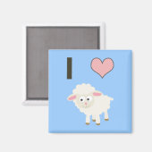 Aimant J'ai coeur Sheep (Recto/Verso)