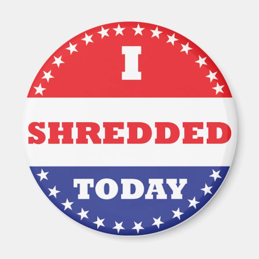 Aimant J'ai déchiré aujourd'hui (Devant)