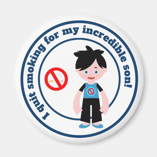 Aimant J'ai démissionné pour mon fils (Devant)