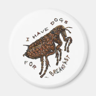 Aimant J'ai des chiens pour le petit-déjeuner