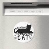 Aimant J'ai des plans avec mon chat (In Situ (Lave-vaisselle))