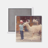 Aimant J'ai détruit 'Um Biting Llama (Recto/Verso)