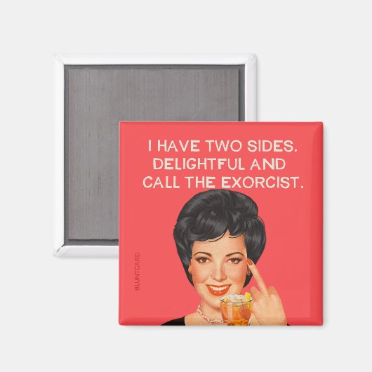 Aimant J'ai deux côtés.... (Recto/Verso)