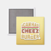 Aimant J'ai du cheezburger (ombre) (Recto/Verso)