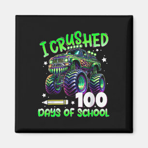 Aimant J'Ai Écrasé 100 Jours De Camion Scolaire 100E Jour