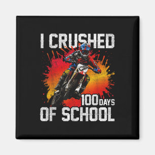 Aimant J'Ai Écrasé 100 Jours De Vélo Scolaire Pour Les Ga