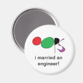 Aimant j'ai épousé un ingénieur (Recto/Verso)