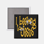 Aimant J'ai été longtemps à Jésus (Recto/Verso)