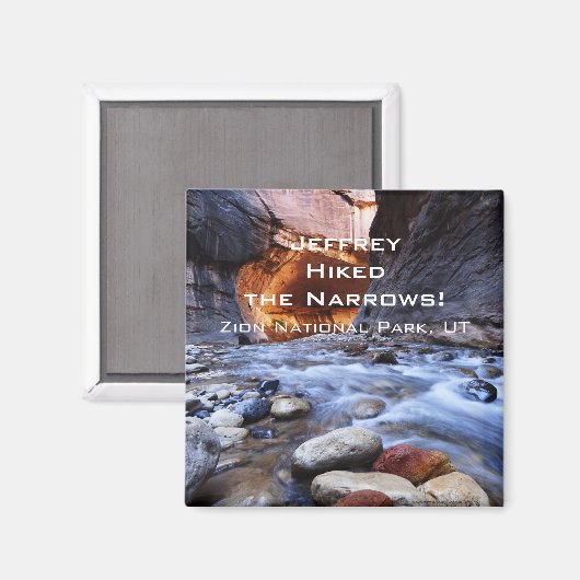 Aimant J'ai fait des randonnées pédestres, Parc national (Recto/Verso)