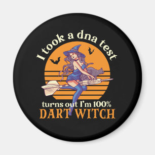 Aimant J'ai fait un test d'ADN Je suis Dart Witch Funny H