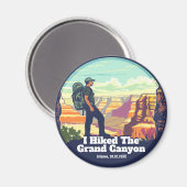 Aimant J'Ai Fait Une Randonnée Dans Le Grand Canyon Natio (Recto/Verso)