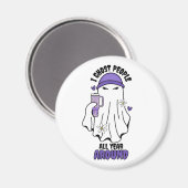 Aimant J'ai fantôme des gens toute l'année autour de Funn (Recto/Verso)