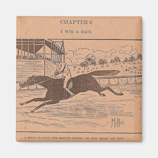 Aimant J'Ai Gagné Une Course (Devant)