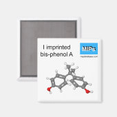 Aimant J'ai imprimé bisphénol Une boule d'aimant et un bâ (Recto/Verso)