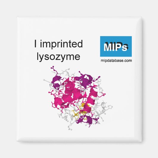 Aimant J'ai imprimé l'aimant lysozyme (Devant)