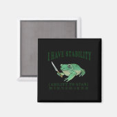 Aimant J'Ai La Stabilité De Stab Funny Frog Japane (Recto/Verso)