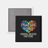 Aimant J'Ai Le Temps D'Écouter Le Match De Sensibilisatio (Recto/Verso)
