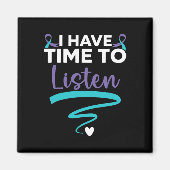 Aimant J'Ai Le Temps D'Écouter Votre Vie, Ça Compte Pour  (Devant)