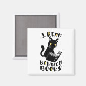 Aimant J'ai lu des livres interdits Cat (Recto/Verso)