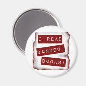 Aimant J'Ai Lu Livres Interdits Slogan (Recto/Verso)