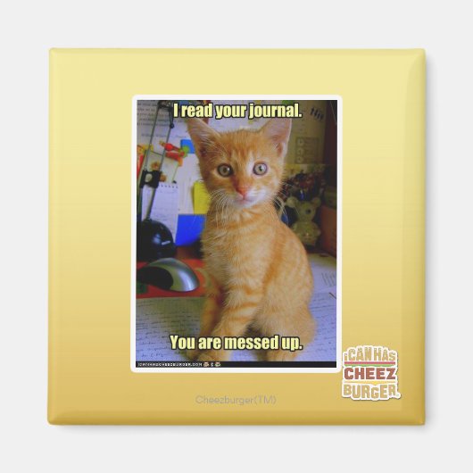 Aimant J'ai lu votre journal (Devant)