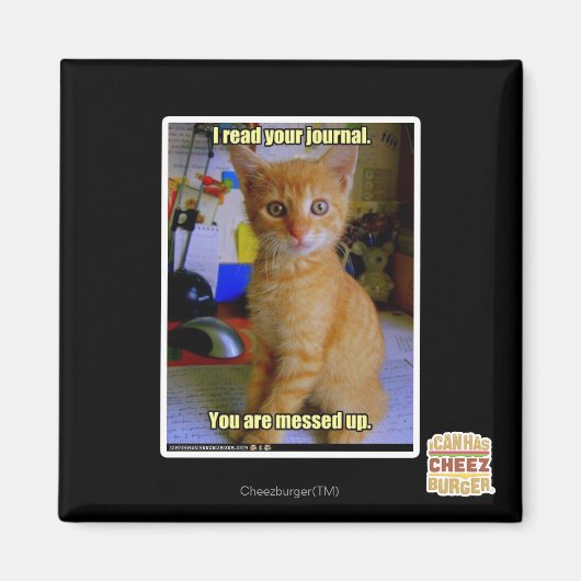 Aimant J'ai lu votre journal (Devant)