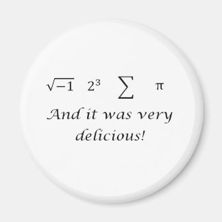 Aimant J'ai mangé une chemise de maths