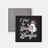 Aimant J'Ai Mis Le Boo À Boujee Ghost Funny Nk Leopard Ha (Recto/Verso)