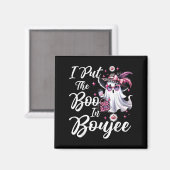 Aimant J'Ai Mis Le Boo À Boujee Ghost Funny Nk Leopard Ha (Recto/Verso)