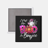 Aimant J'ai mis le Boo dans Boujee Cute Leopard Boujie Fa (Recto/Verso)