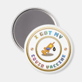 Aimant J'Ai Obtenu Mon Vaccin Contre Le COVID (Recto/Verso)