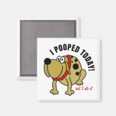 Aimant J'Ai Poopé Aujourd'Hui (Recto/Verso)