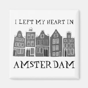 Aimant J'ai quitté mon coeur à Amsterdam dans les maiso