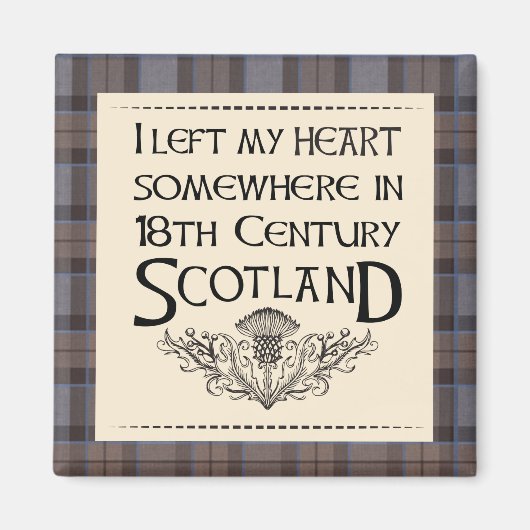 Aimant J'ai quitté mon coeur en Écosse (Devant)