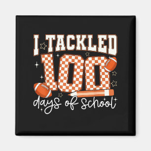 Aimant J'ai relevé le défi de 100 jours de football scola