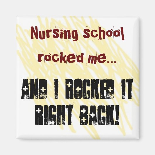 Aimant J'ai secoué l'aimant de l'école (Devant)