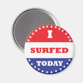 Aimant J'ai surfé aujourd'hui (Recto/Verso)